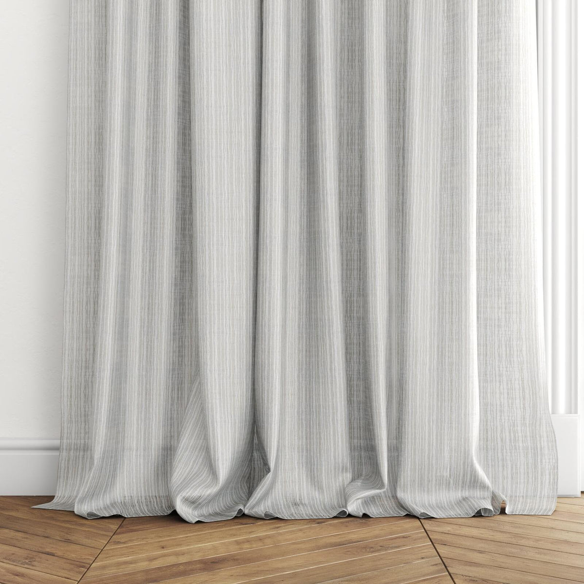 Sekers Khamsin Smoke fire retardant curtain fabric, view 3