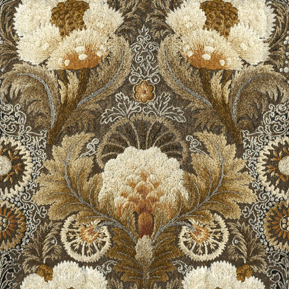 Mallion & Knowles Tapestry Autumn Fire Retardant Curtains texture detail
