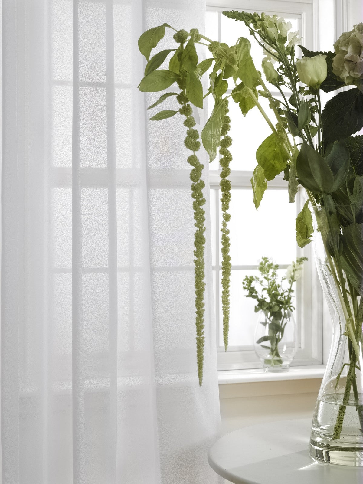 Edmund Bell Snowflake Voile White lifestyle