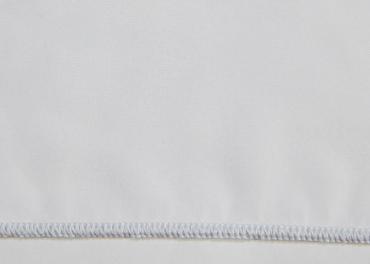 Edmund Bell Plain Leaded Voile White FR fabric