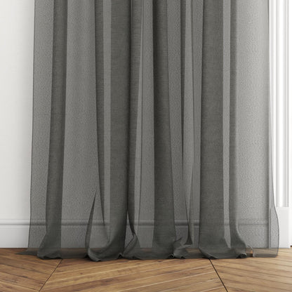 Sekers Zephyr Shale fire retardant curtain fabric, view 3