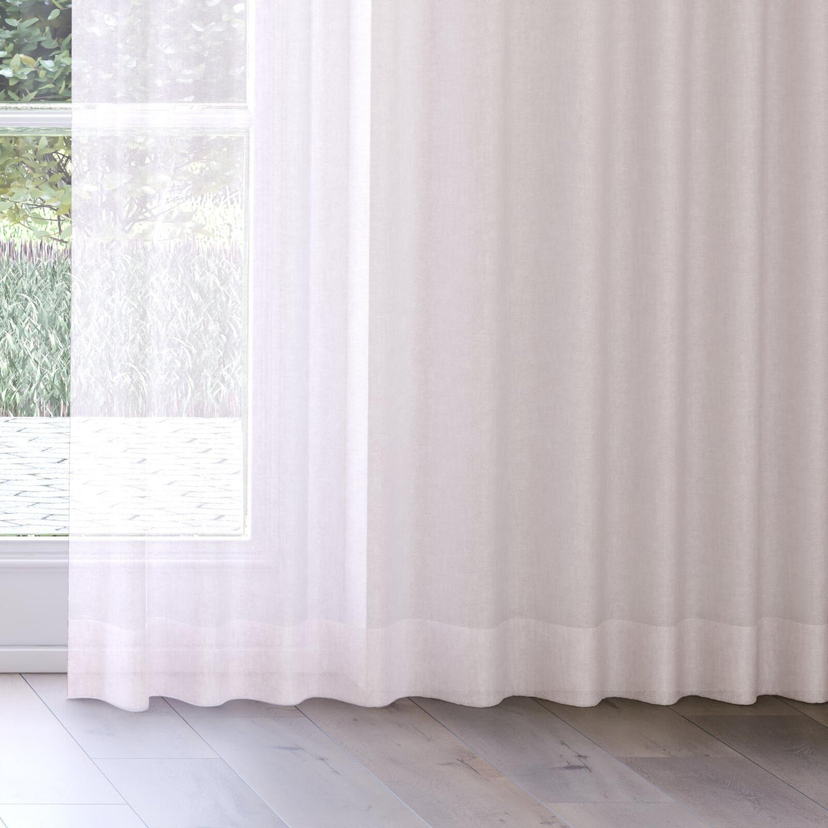 Sekers Horta Blossom fire retardant curtain fabric, view 3