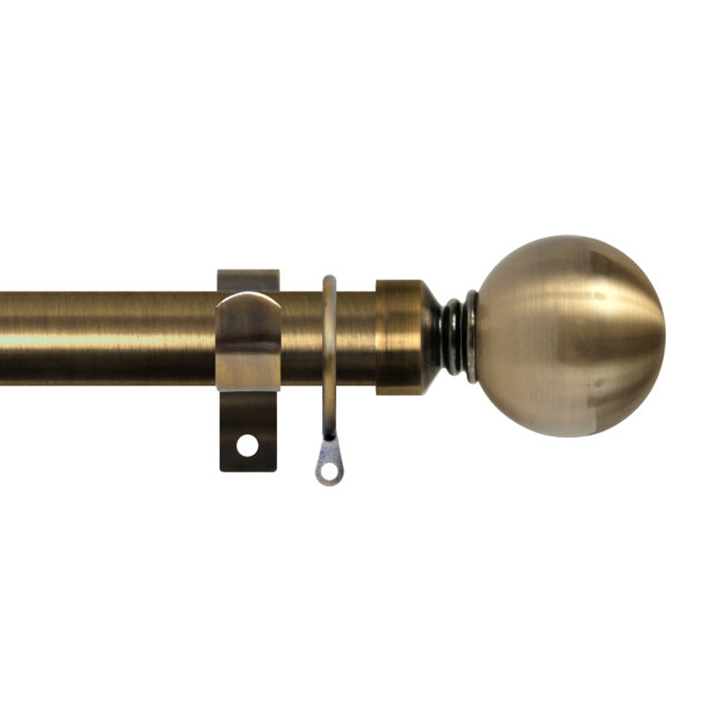 28mm contract pole kit - Antique Brass