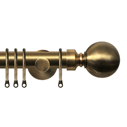 28mm contract pole kit - Antique Brass
