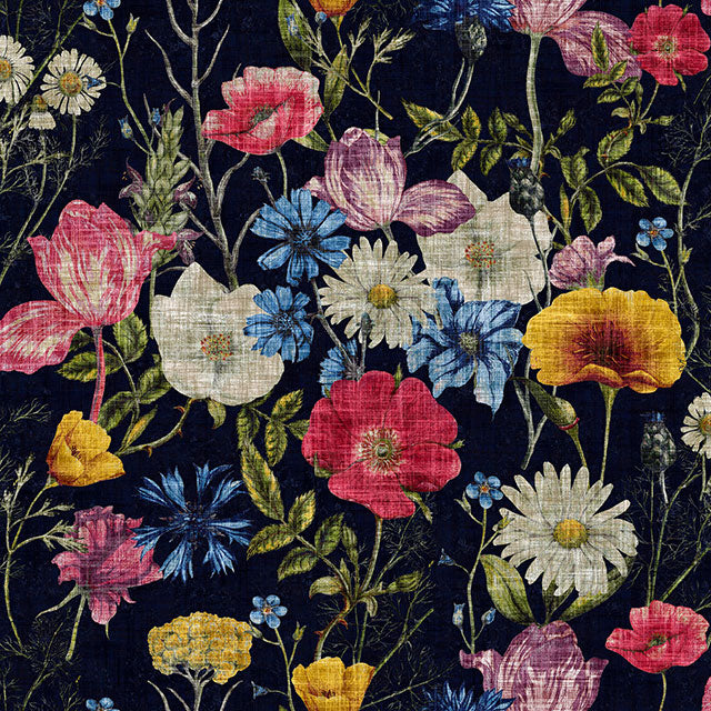 Bancroft Hidcote Moonflower Fire Retardant Curtains