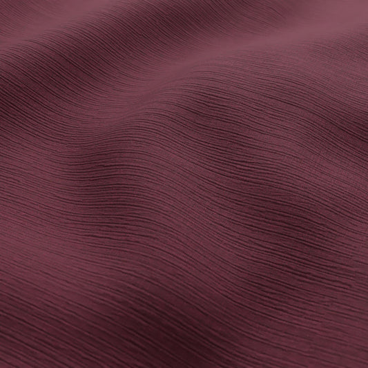 Sekers Glamis Raspberry fire retardant curtain fabric draped