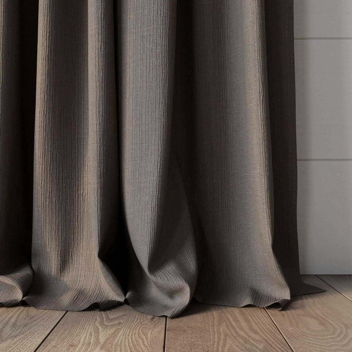 Sekers Glamis String fire retardant curtain fabric made-up curtain