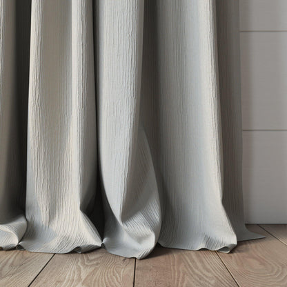 Sekers Glamis Ecru fire retardant curtain fabric made-up curtain