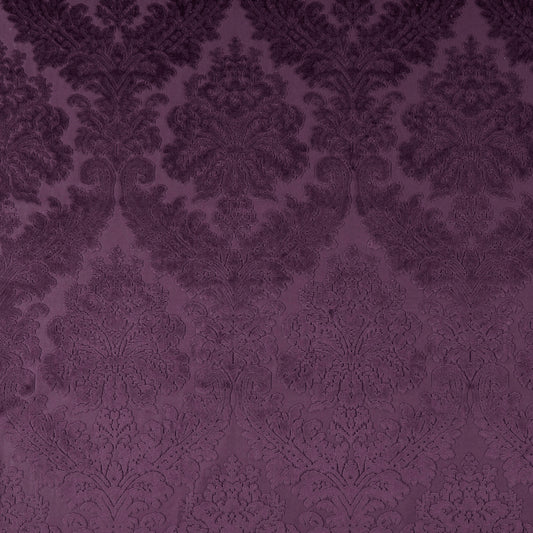 FR-One Gosh Aubergine fire retardant curtain fabric