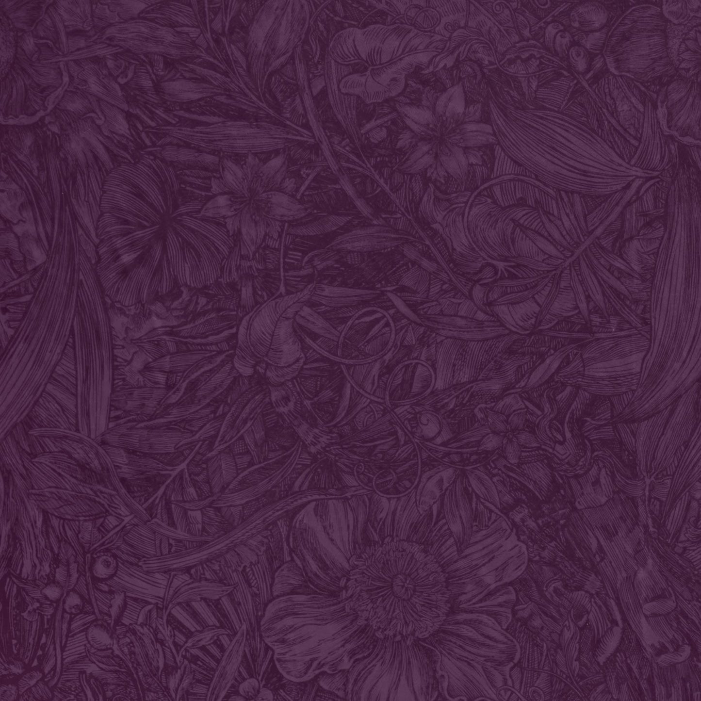 Jungle Tangle Burgundy