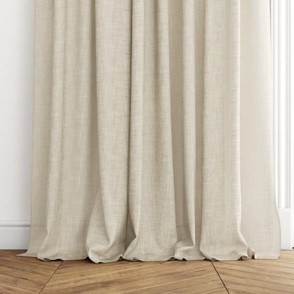 Sekers Lennox Honey fire retardant curtain fabric, view 3