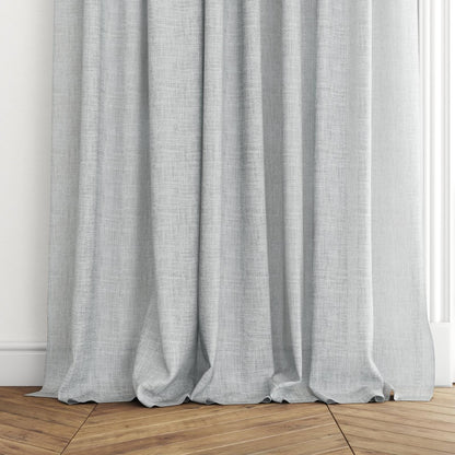 Sekers Lennox Pigeon fire retardant curtain fabric, view 3