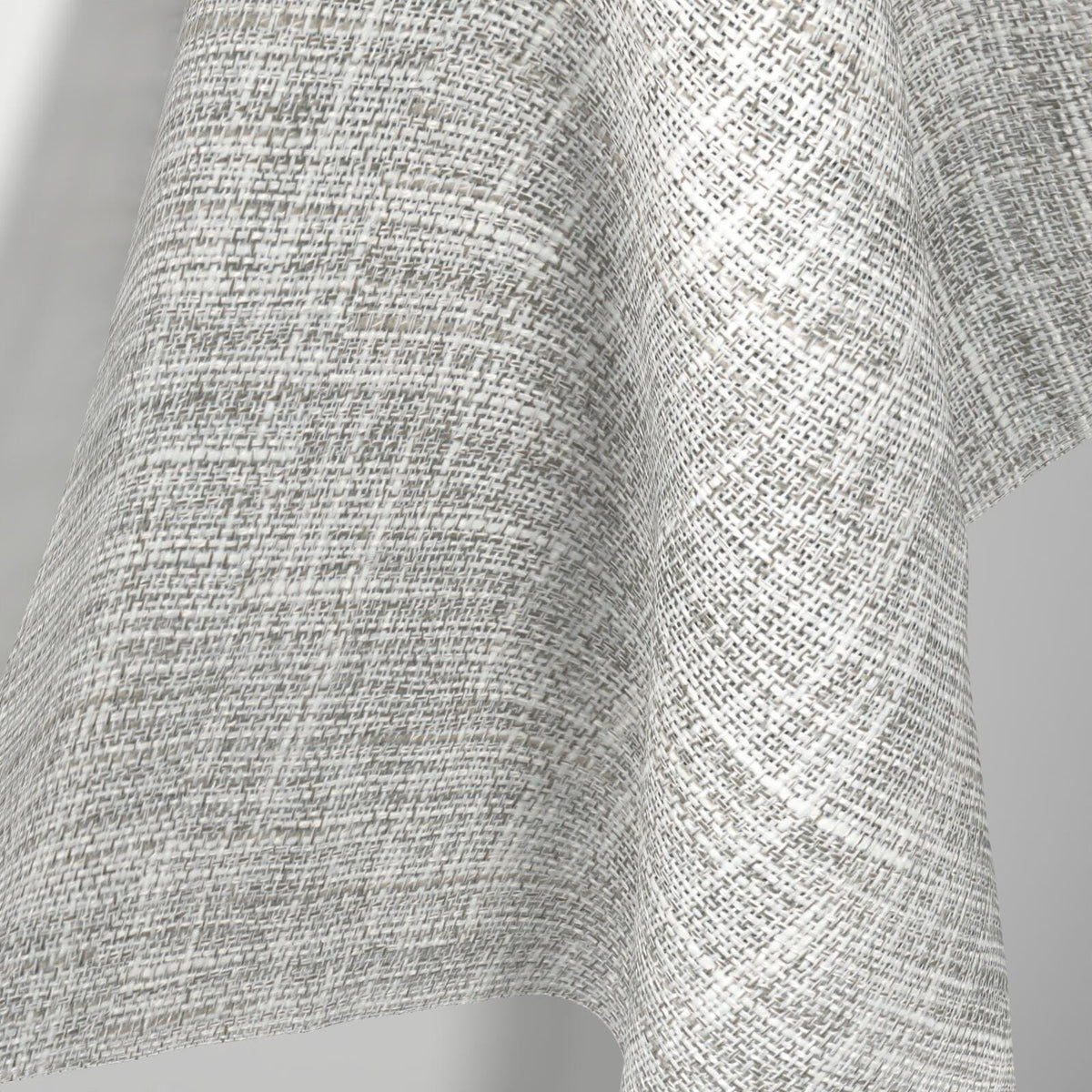 Sekers Lennox Greige fire retardant curtain fabric, view 2