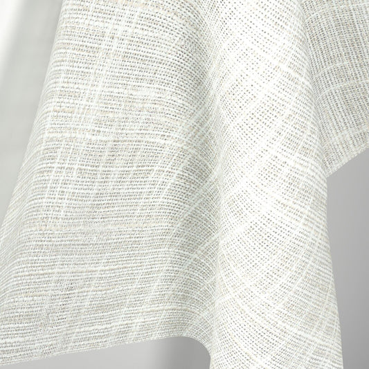 Sekers Lennox Champagne fire retardant curtain fabric, view 2
