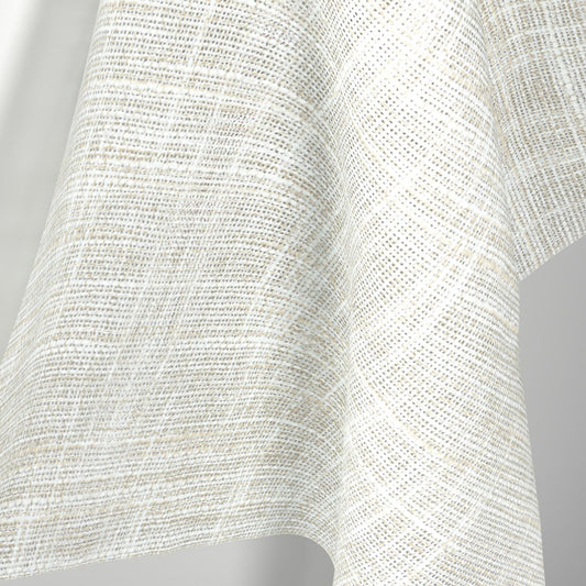 Sekers Lennox Limestone fire retardant curtain fabric, view 2