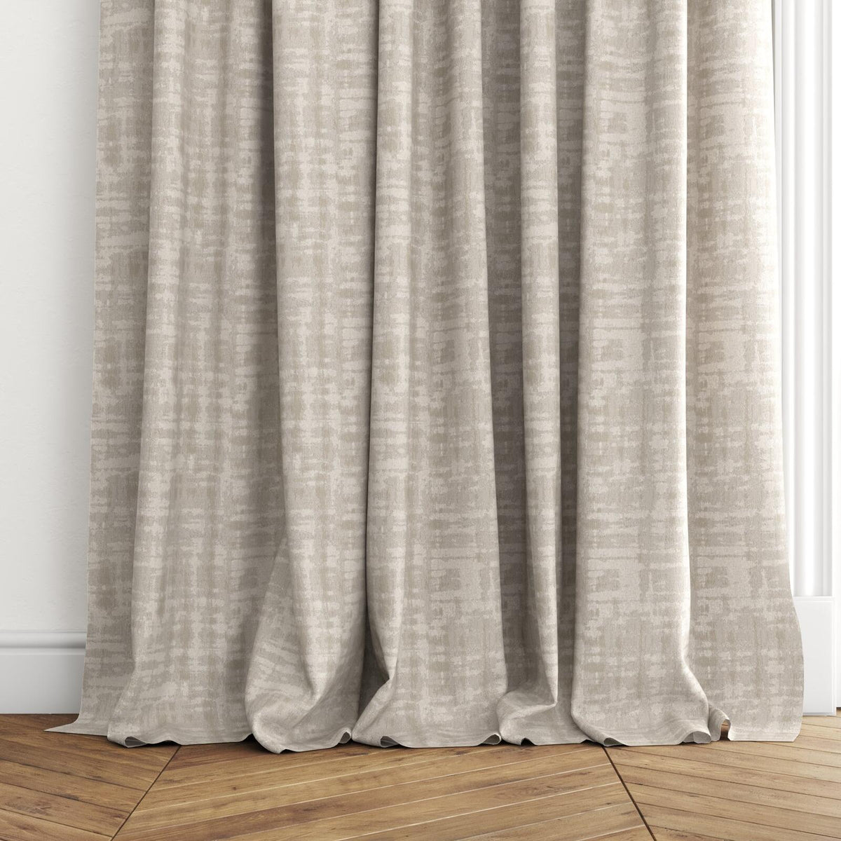 FR-One Modish Limestone fire retardant curtain fabric, view 5