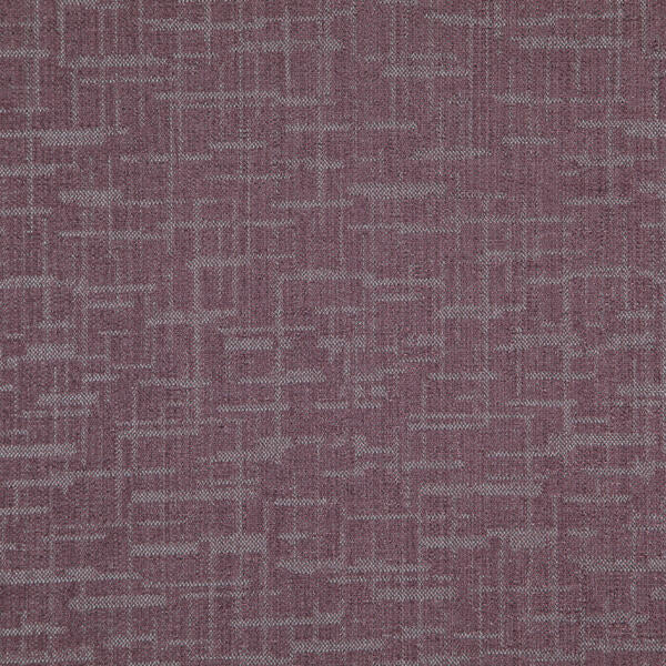 FR-One Labyrinth Plum fire retardant curtain fabric