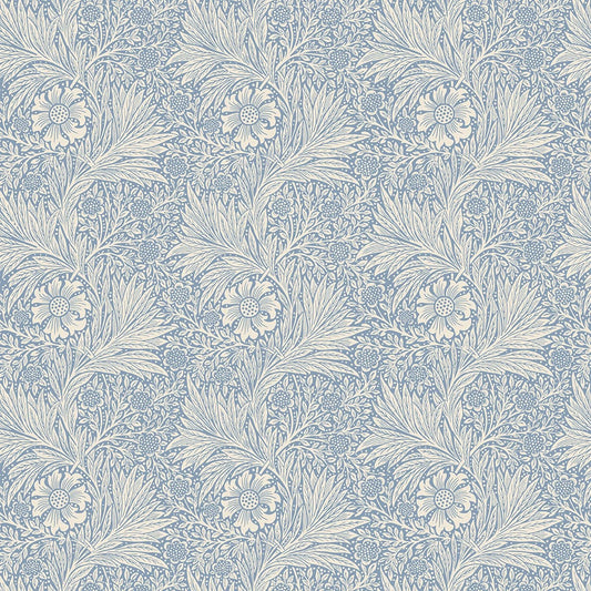 Panaz Marigold A05 China Blue Ivory Fire Retardant Curtains