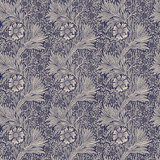 Panaz Marigold A06 Indigo Linen Fire Retardant Curtains