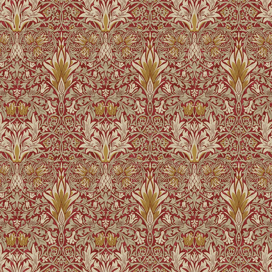 Panaz Snakeshead D05 Claret Gold Fire Retardant Curtains