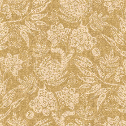 Bancroft Oakland Meadow Antique Gold Fire Retardant Curtains