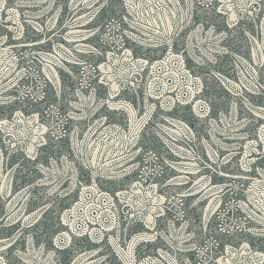 Bancroft Oakland Meadow Azure Fire Retardant Curtains