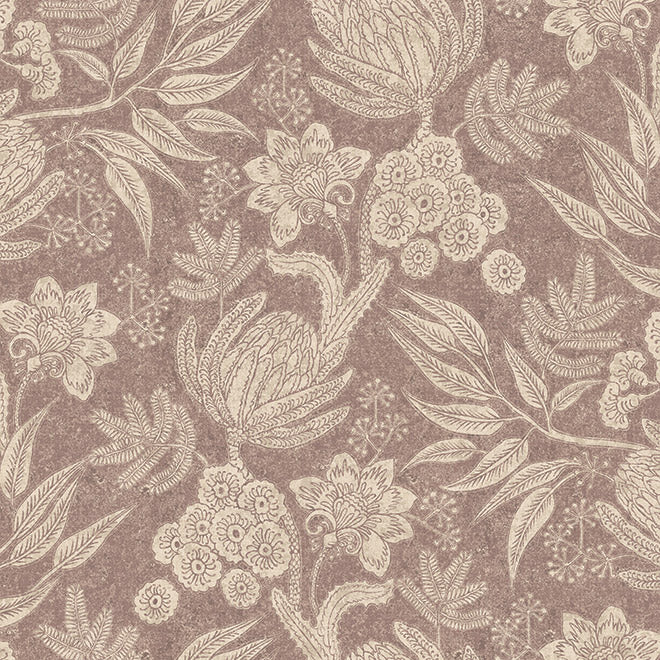 Bancroft Oakland Meadow Dusky Pink Fire Retardant Curtains