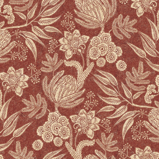 Bancroft Oakland Meadow Rosewood Fire Retardant Curtains