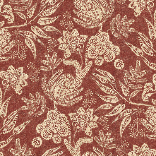 Bancroft Oakland Meadow Rosewood Fire Retardant Curtains