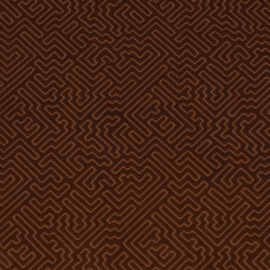 Labyrinth 403 Rust fire retardant curtain fabric