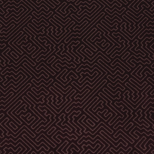 Labyrinth 481 Damson fire retardant curtain fabric