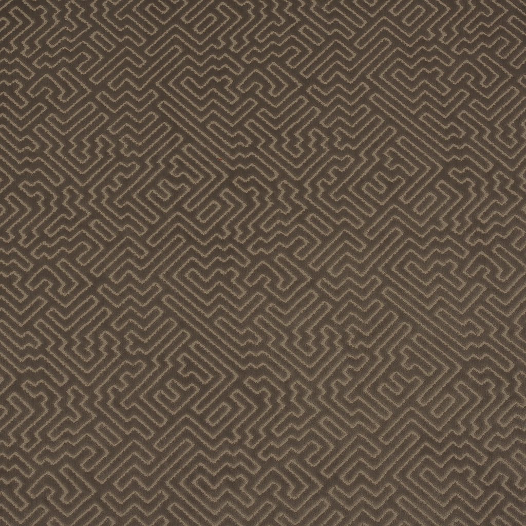 Labyrinth 826 Taupe fire retardant curtain fabric
