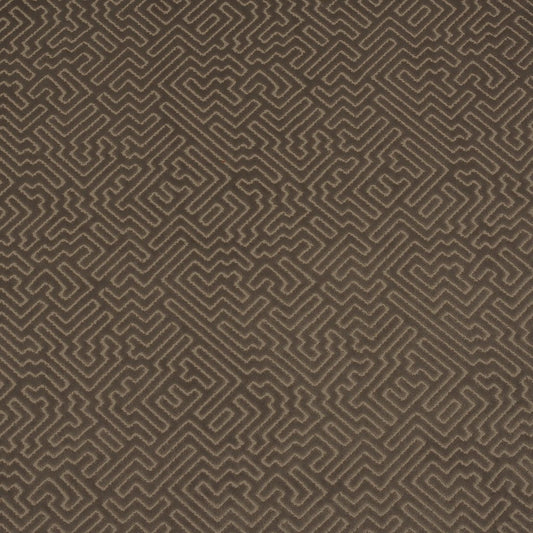 Labyrinth 826 Taupe fire retardant curtain fabric