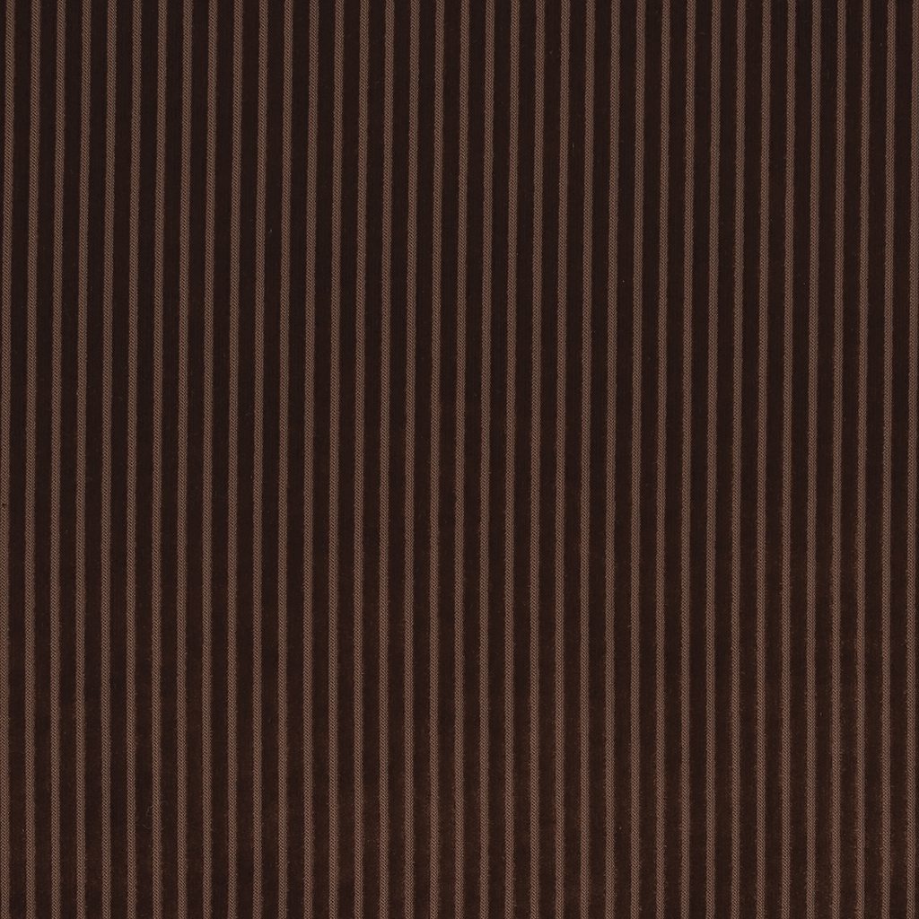 Refined Stripe 803 Mahogany fire retardant curtain fabric