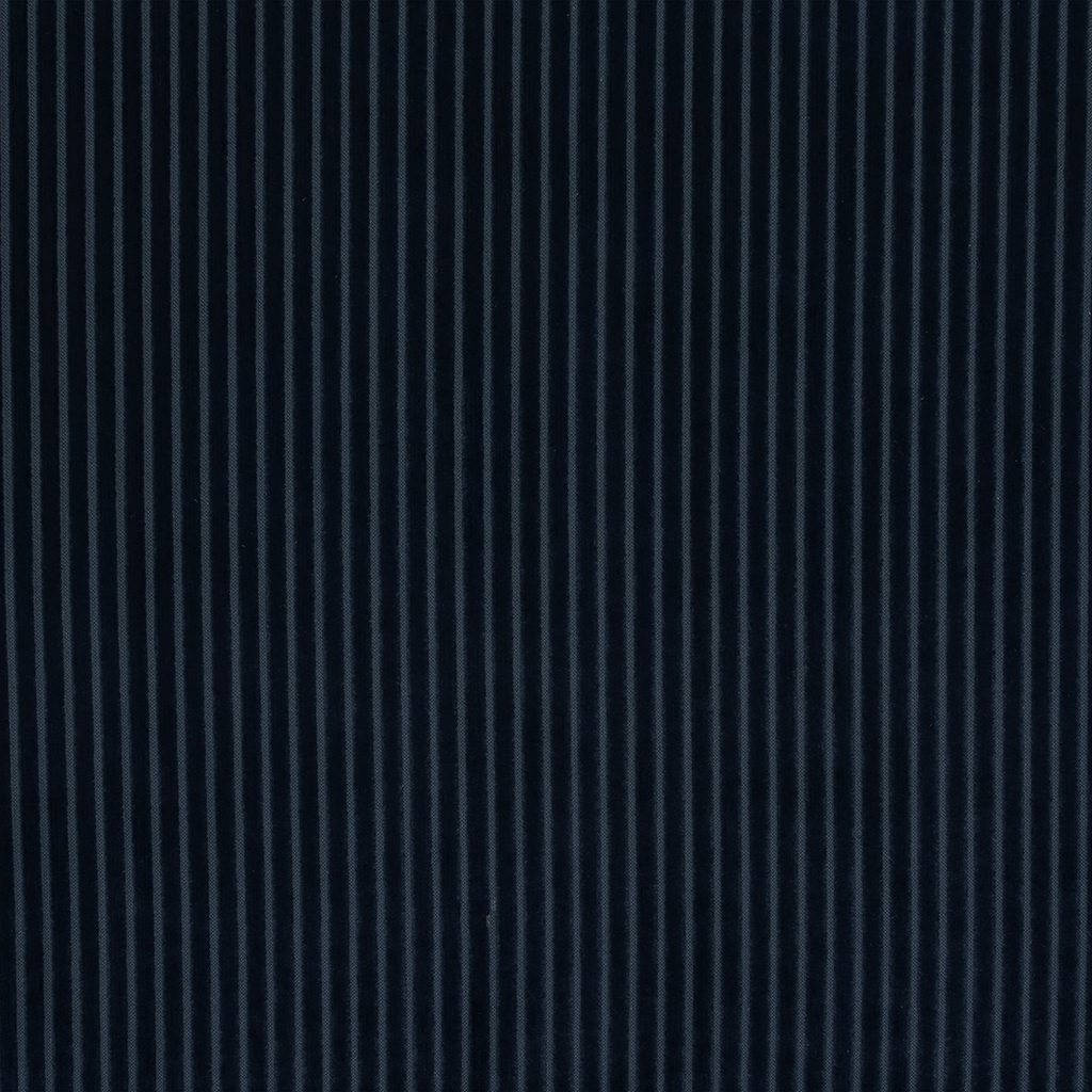Refined Stripe 192 Ink fire retardant curtain fabric