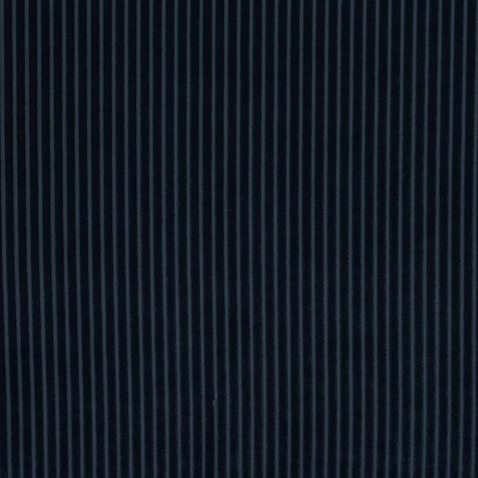 Refined Stripe 192 Ink fire retardant curtain fabric