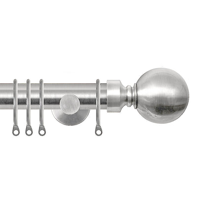 28mm contract pole kit - Brushed Nickel