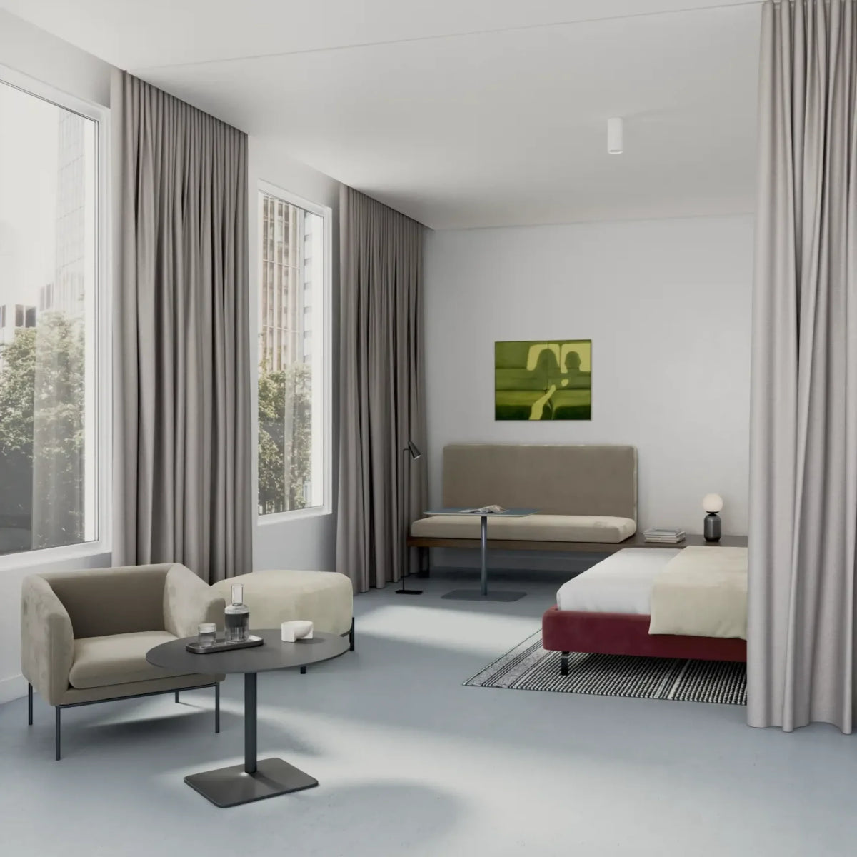 Dawson Peony Fire Retardant Curtains - Prestigious Textiles lifestyle