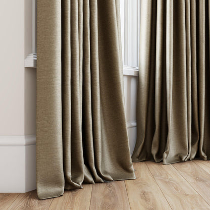 Sekers Riviera Mocha fire retardant curtain fabric, view 3