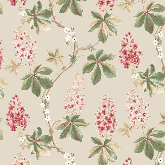 Panaz Chestnut Tree F07 Coral Bayleaf Fire Retardant Curtains