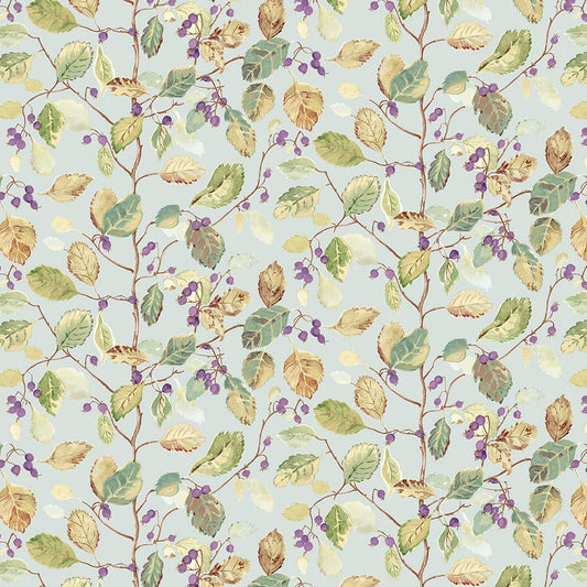 Panaz Woodland Berries B18 Bayleaf Fig Fire Retardant Curtains