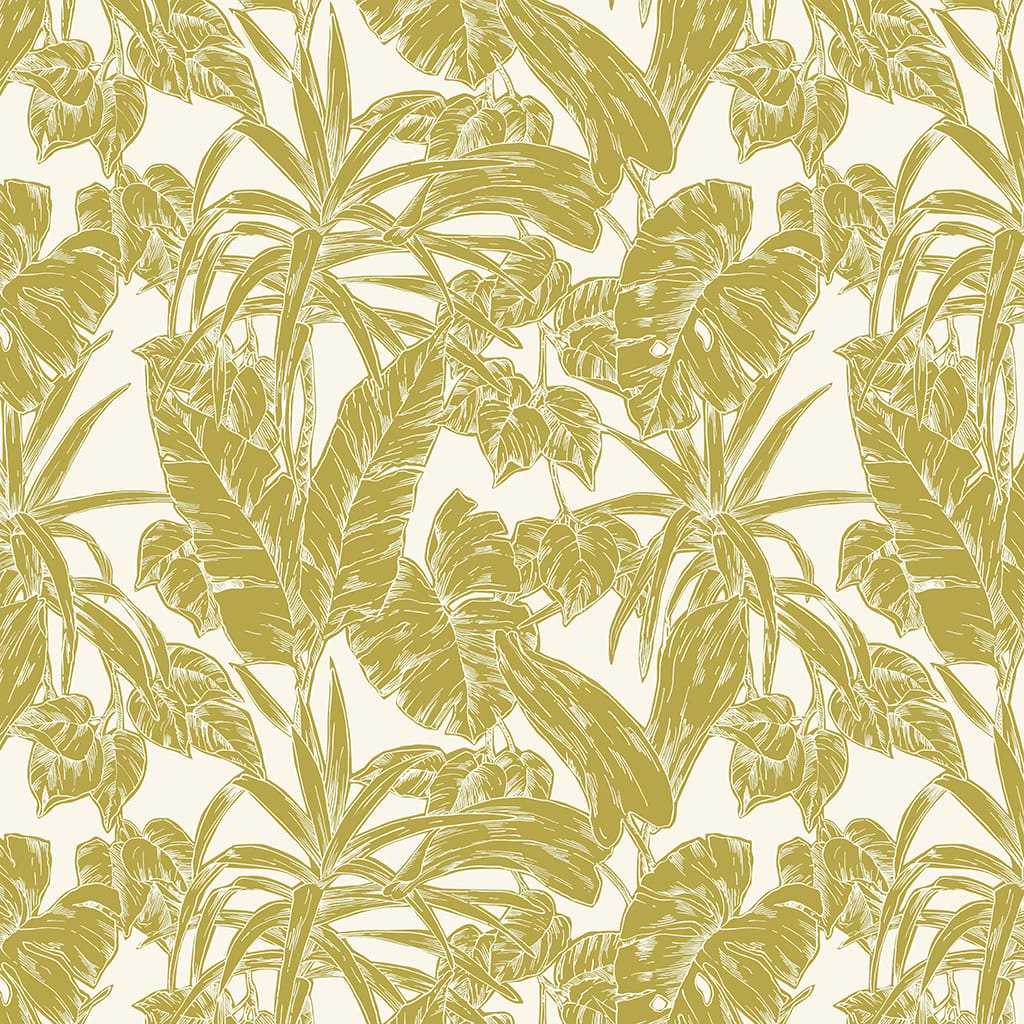 Panaz Parlour Palm B33 Palm Citrus Fire Retardant Curtains