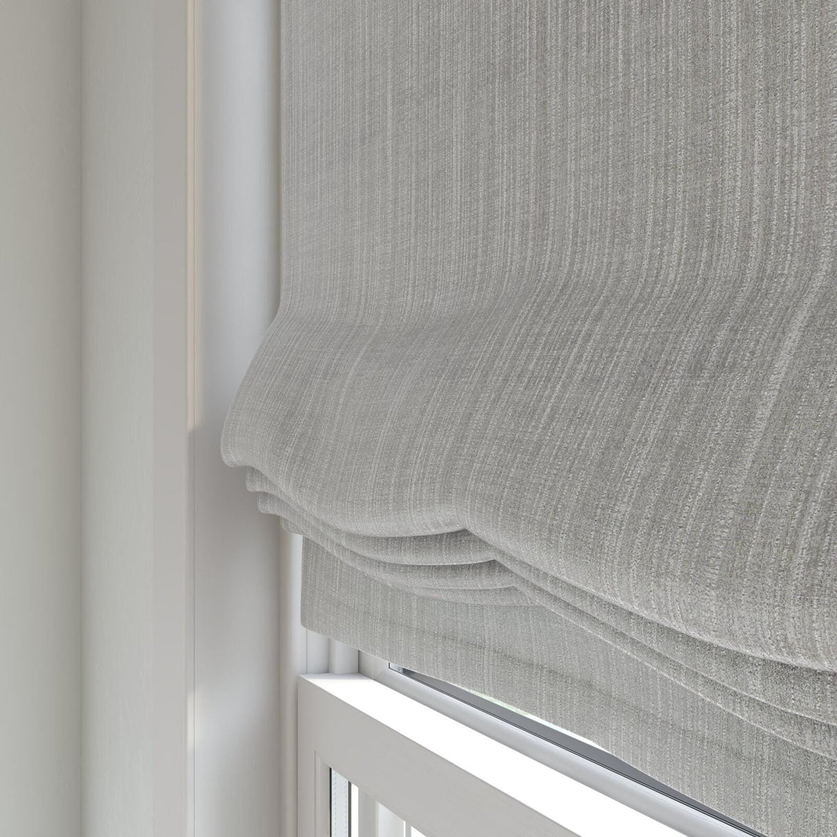Sekers Acrux Platinum fire retardant curtain fabric, view 5