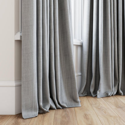 Sekers Acrux Platinum fire retardant curtain fabric, view 6
