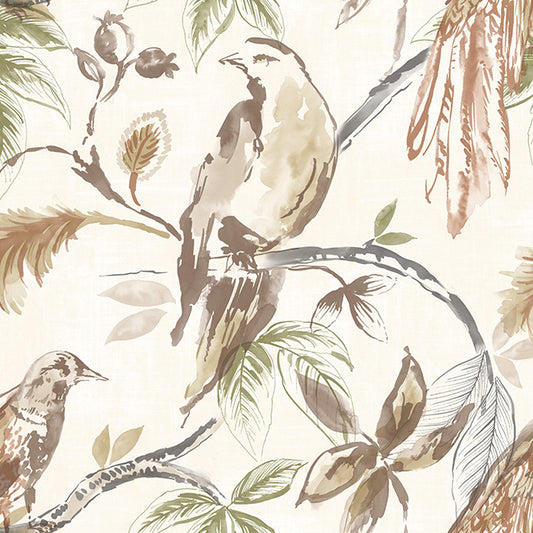 Bancroft Small Birdsong Harvest Fire Retardant Curtains