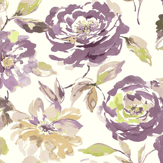 Bancroft Small Floribunda Grape Fire Retardant Curtains