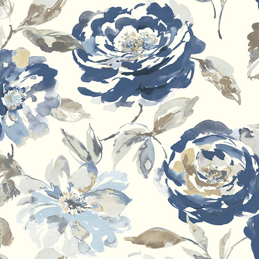 Bancroft Floribunda Petrol Fire Retardant Curtains