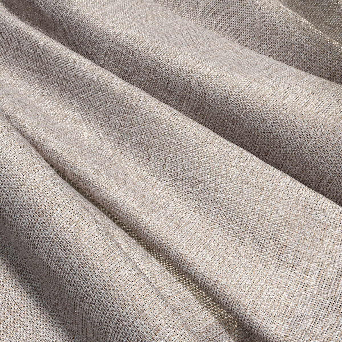 Sekers Yara Latte fire retardant curtain fabric, view 2
