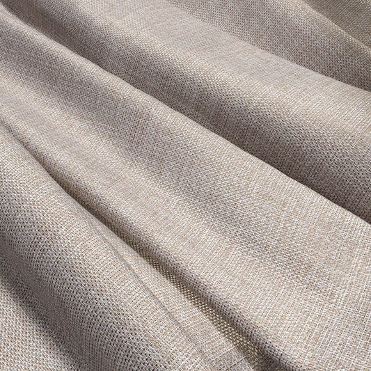 Sekers Yara Latte fire retardant curtain fabric, view 2
