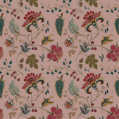 Mallion & Knowles Varanasi Blush Fire Retardant Curtains